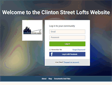 Tablet Screenshot of clintonstreetlofts.net